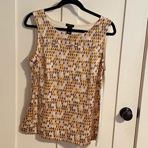 Ann Taylor Yellow and Gray Shell